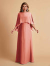 Elegant A-line Chiffon Long Sleeves Mother of the Brides Dresses Online