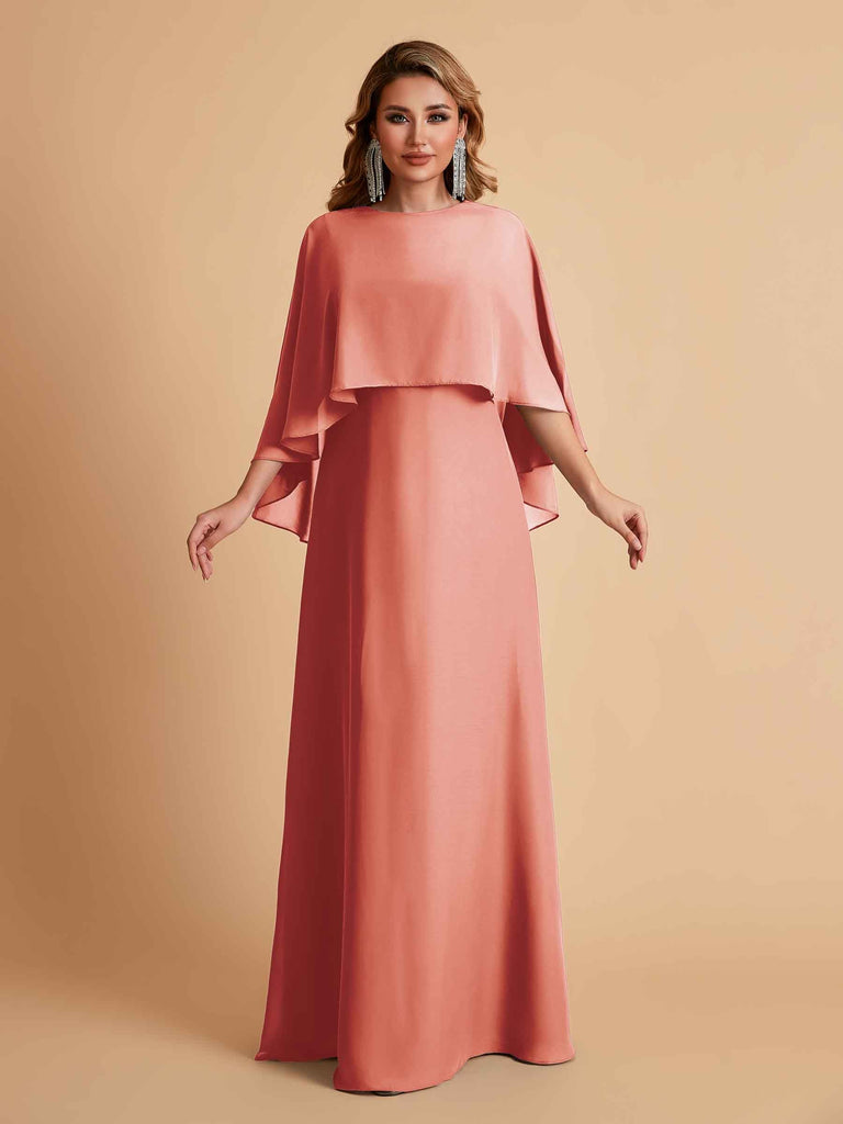 Elegant A-line Chiffon Long Sleeves Mother of the Brides Dresses Online
