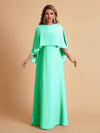 Elegant A-line Chiffon Long Sleeves Mother of the Brides Dresses Online