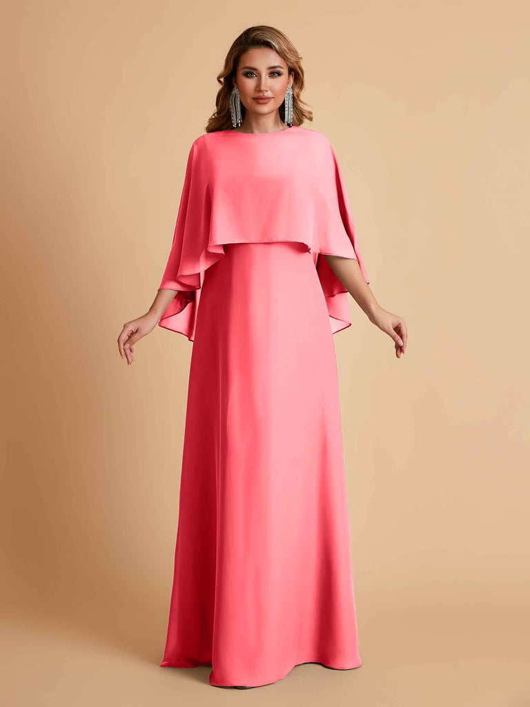 Elegant A-line Chiffon Long Sleeves Mother of the Brides Dresses Online
