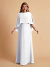 Elegant A-line Chiffon Long Sleeves Mother of the Brides Dresses Online
