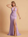 Robe sexy sirène à une épaule longueur au sol robe de soirée de mariée