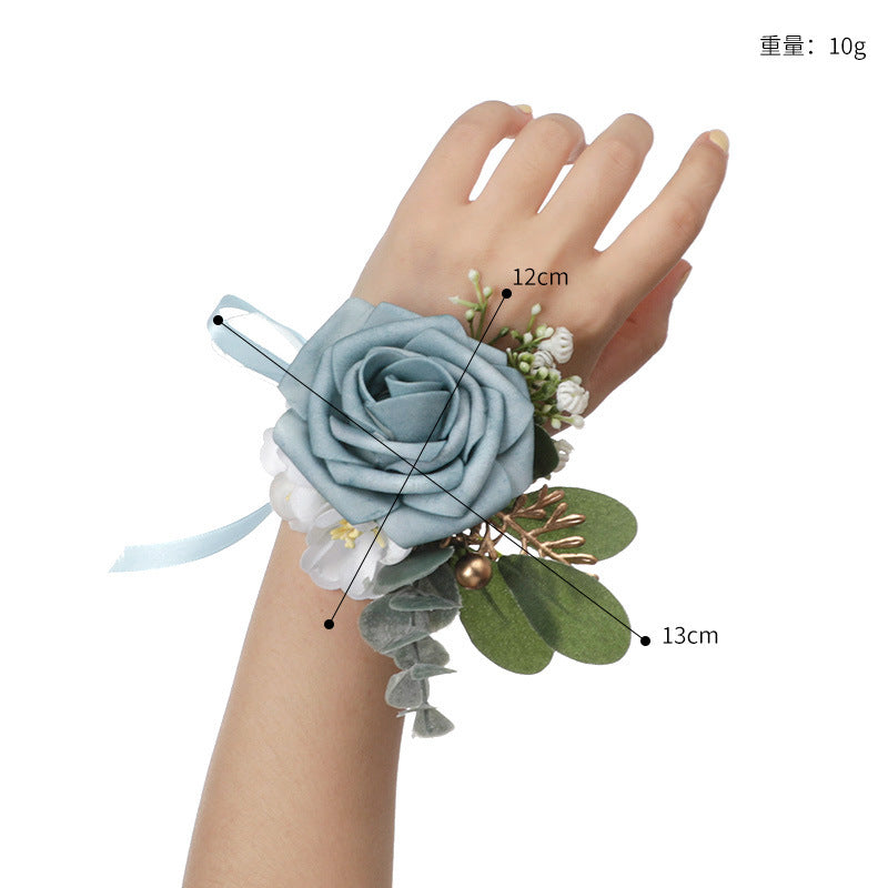 New Mori Wedding Outdoor Wedding Sister Group Wrist Flowers Men Corsage Fresh Flowers, CG6670