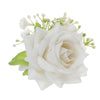 White Imitation Wrist Flower Bride Bridesmaid Sister Group Hand Flower Dress Brooch Corsage, CG61443