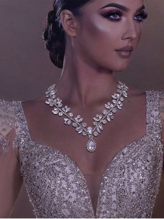 Magnifique collier de luxe en perles pour mariage bal